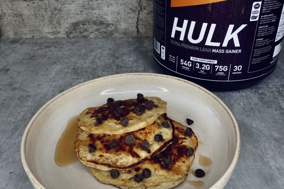 3-Ingredient Caramel Protein Pancakes - The Fitness Maverick